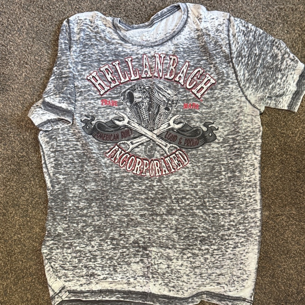 Gray Graphic Tee for Men